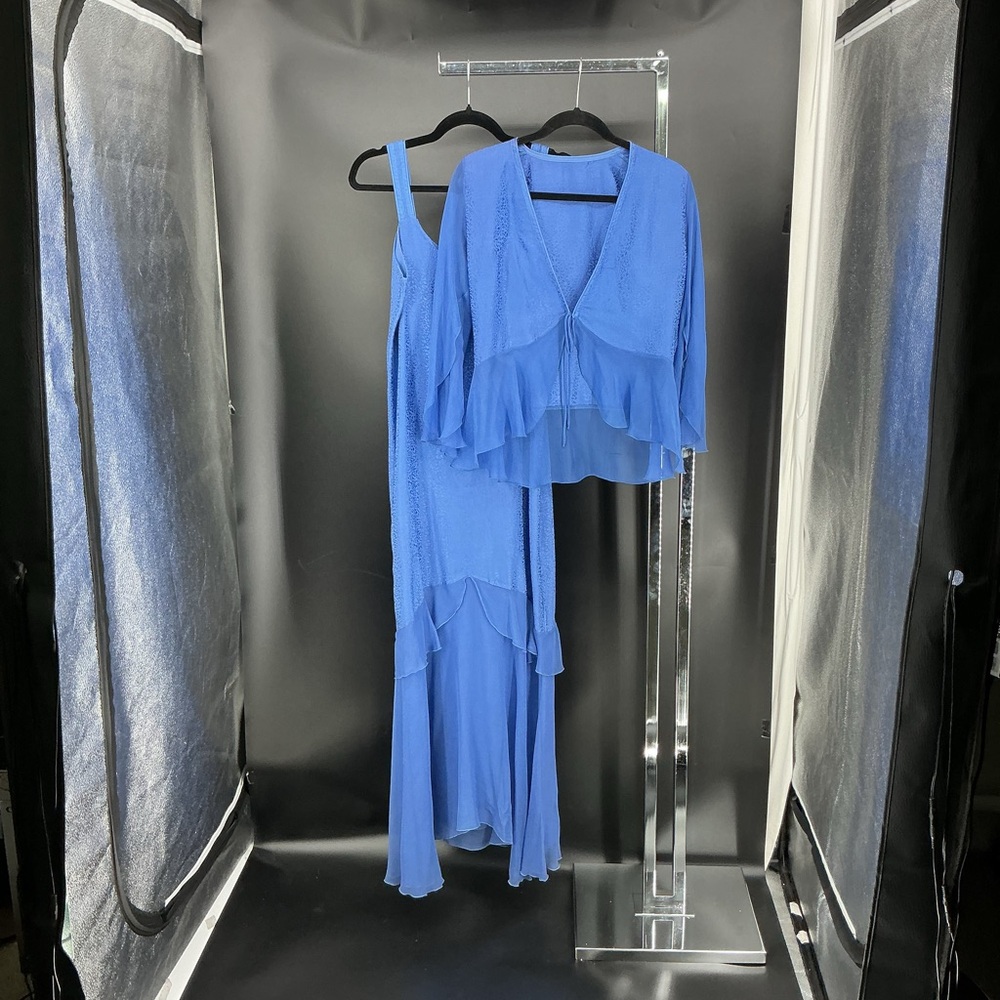 Asymmetrical Blue Dress